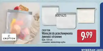 ALDI Woreczki do przechowywania żywności strunowe Crofton oferta