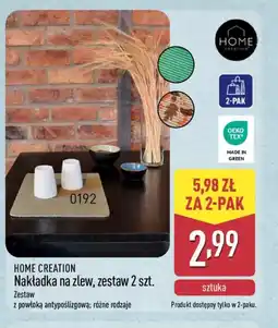 ALDI Nakładka na zlew Home Creation oferta