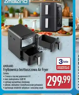 ALDI Frytkownica beztłuszczowa Air Fryer Ambiano oferta