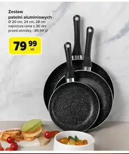 Carrefour Zestaw patelni aluminiowych 20 +24 + 28 cm Florina (Florentyna) oferta