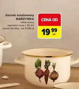 Carrefour Garnek emaliowany warzywka oferta
