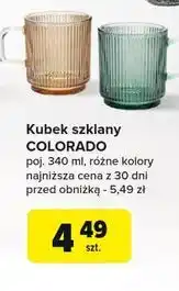 Carrefour Kubek szklany colorado 340 ml oferta