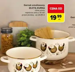 Carrefour Garnek emaliowany złota kurka oferta
