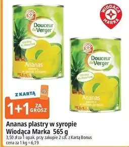 E.Leclerc Ananasy plastry w syropie Wiodąca Marka Douceur Du Verger oferta