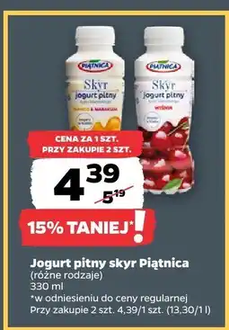Netto Jogurt pitny skyr Piątnica oferta
