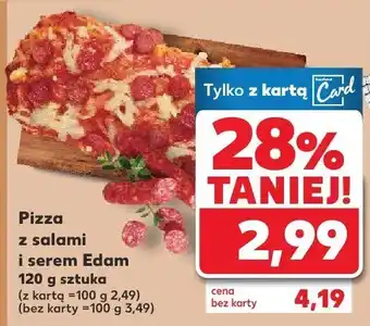 Kaufland Pizza z salami i serem Edam 120g Kaufland oferta