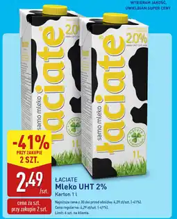 ALDI ŁACIATE Mleko UHT 2% oferta