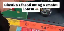 Biedronka Ciastka z fasoli mung o smaku lotosu Biedronka oferta