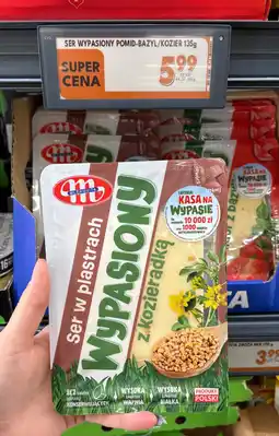 Biedronka Ser wypasiony pomidory-bazylia/kozieradka Mlekovita oferta