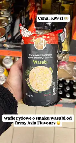 Biedronka Wafle ryżowe o smaku wasabi Asia Flavours oferta