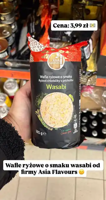 Biedronka Wafle ryżowe o smaku wasabi Asia Flavours oferta