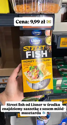Biedronka Street fish honey-mustard Lisner oferta