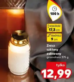 Kaufland Znicz szklany zalewany oferta