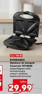 Kaufland ESPERANZA Opiekacz do kanapek Casserole TKT002K oferta