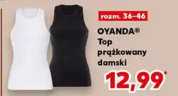 Kaufland OYANDA Top prążkowany damski oferta