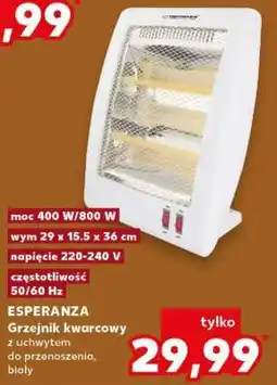 Kaufland ESPERANZA Grzejnik kwarcowy oferta