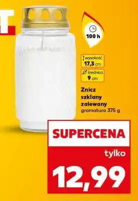 Kaufland Znicz szklany zalewany oferta