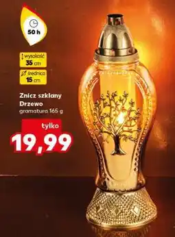 Kaufland Znicz szklany Drzewo oferta