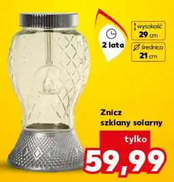 Kaufland Znicz szklany solarny oferta