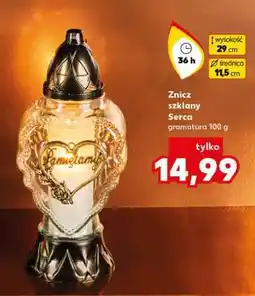 Kaufland Znicz szklany Serca oferta