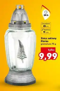 Kaufland Znicz szklany Piórko oferta