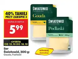Biedronka Ser Światowid, 300 g: Gouda, Podlaski oferta