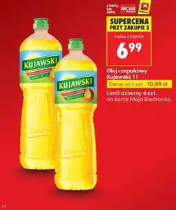 Biedronka Olej rzepakowy Kujawski, 1l oferta
