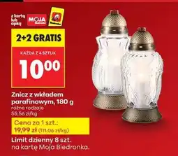 Biedronka Znicz z wkładem parafinowym, 180 g oferta