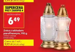 Biedronka Znicz z wkładem parafinowym, 110 g oferta