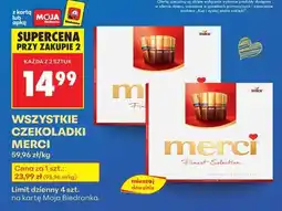Biedronka WSZYSTKIE CZEKOLADKI MERCI oferta