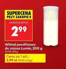 Biedronka Wkład parafinowy do znicza Lumia, 200 g oferta
