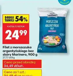 Biedronka Filet z morszczuka argentyńskiego bez skóry Marinero, 900 g oferta