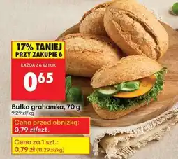 Biedronka bułka grahamka 70 g oferta