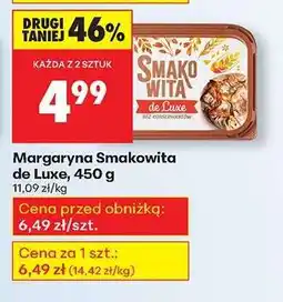 Biedronka Margaryna Smakowita de Luxe, 450 g oferta