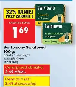 Biedronka Ser topiony Światowid, 100 g oferta
