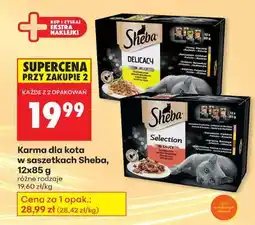 Biedronka Karma dla kota w saszetkach Sheba, 12x85 g oferta