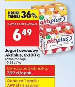 Biedronka Jogurt owocowy Aktiplus, 6x100 g oferta