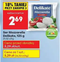 Biedronka Ser Mozzarella Delikate 125 g oferta