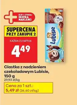 Biedronka Ciastka z nadzieniem czekoladowym Lubisie, 150 g oferta