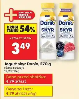Biedronka Jogurt skyr Danio, 270 g oferta