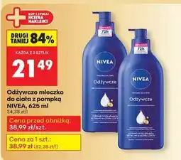 Biedronka Odżywcze mleczko do ciała z pompką NIVEA, 625 ml oferta