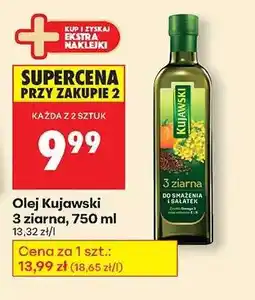 Biedronka Olej Kujawski 3 ziarna, 750 ml oferta