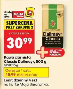 Biedronka Kawa ziarnista Classic Dallmayr, 500 g oferta