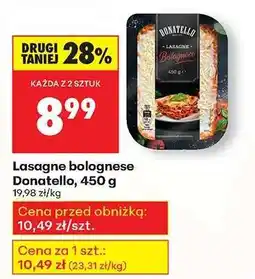 Biedronka Lasagne bolognese Donatello, 450 g oferta