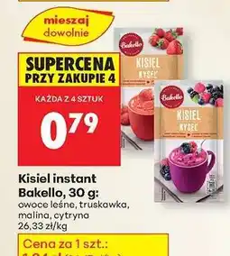 Biedronka Kisiel instant Bakello, 30 g oferta