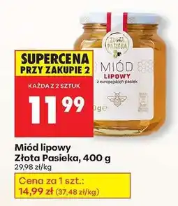 Biedronka Miód lipowy Złota Pasieka, 400 g oferta
