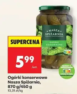 Biedronka Ogórki konserwowe Nasza Spiżarnia, 870 g/450 g oferta