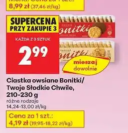 Biedronka Ciastka owsiane Bonitki/Twoje Słodkie Chwile oferta