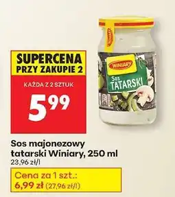 Biedronka Sos majonezowy tatarski Winiary 250 ml oferta