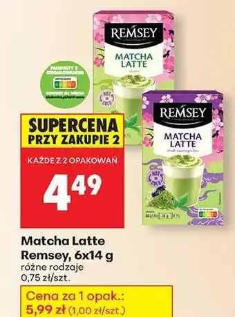 Biedronka Matcha Latte Remsey, 6x14 g oferta